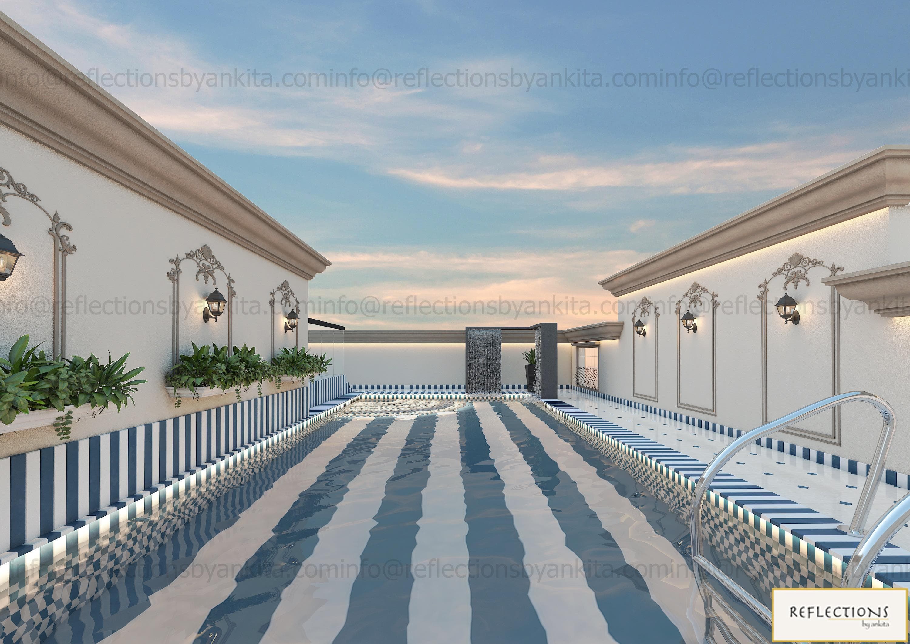 The Striped Lap Pool